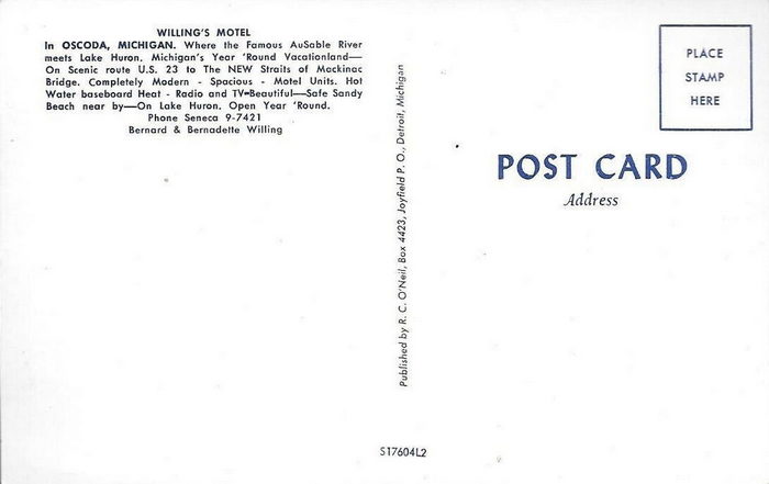 Aspen Motor Inn (Willing Motel) - Old Postcard Photo (newer photo)